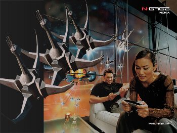 Nokia N-Gage advertisement from 2003. 